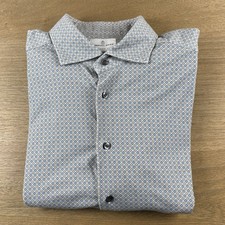 Emanuel Berg NWOT Floral AOP Flex Stretch Shirt Modern Fit Men s L 42 16.5