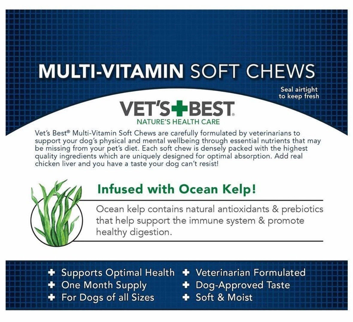 Vet's Best Multi-Vitamins Soft Dog Chews, 30 Count
