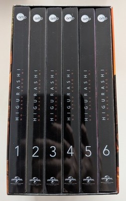 Higurashi No Naku KoRo NI Steelcase Vol. 1-6 Sammelschuber Komplett Blu-ray