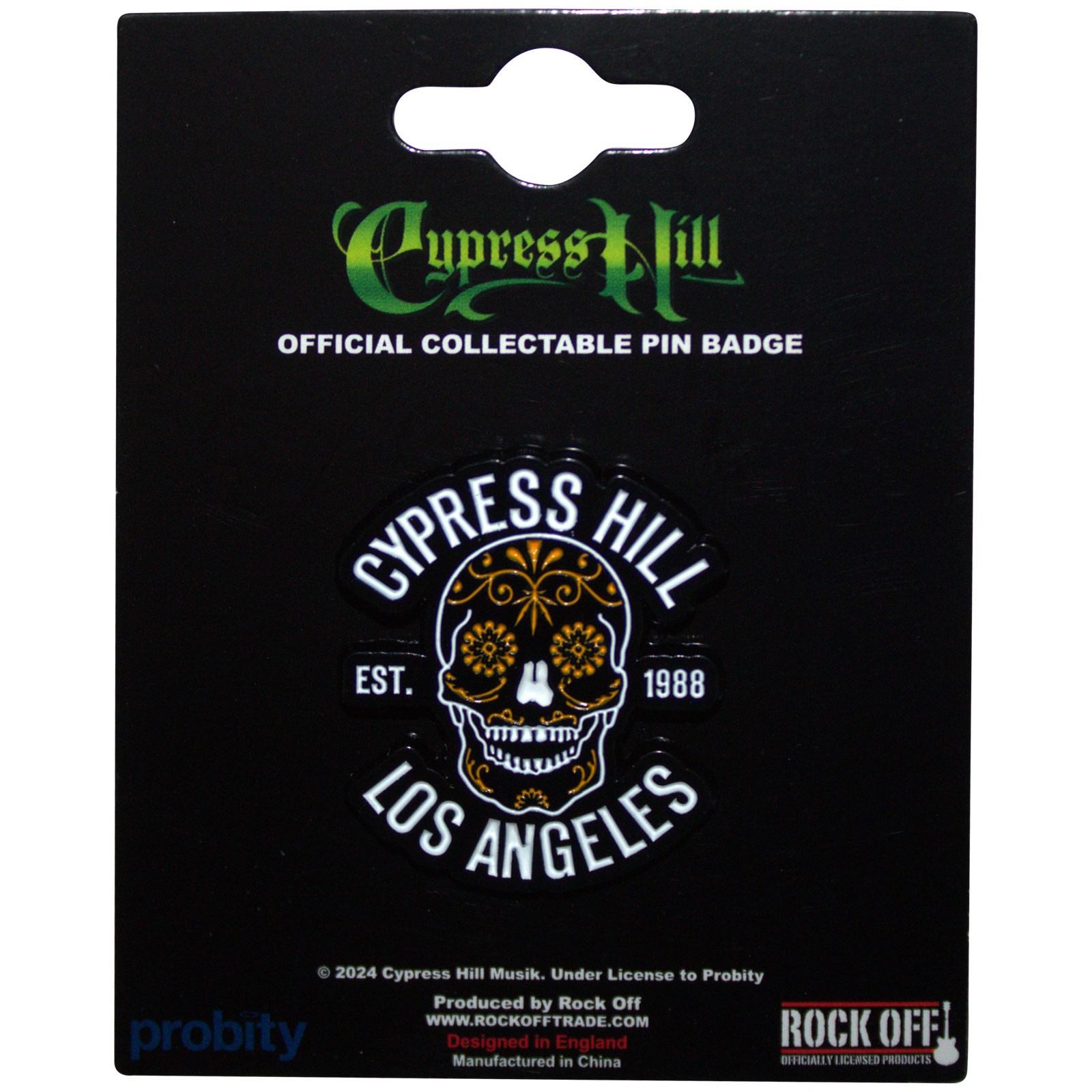 Cypress Hill Pin Badge Los Angeles 1988 Officially Licensed