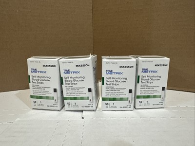 Lot Of 4 McKesson True Metrix Test Strips  50 Ct  Expired 2023