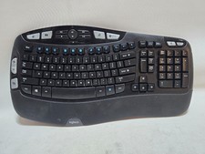 LOGITECH K350 Wave Ergonomic Wireless Keyboard - Tested No Receiver Y-R0053