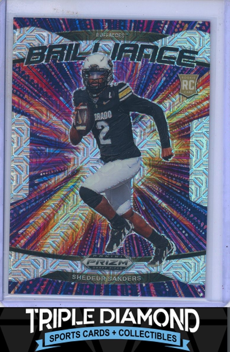 2025 Prizm Draft Picks Shedeur Sanders Rookie Brilliance Mojo Prizm #17/25 T149