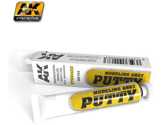 AK Interactive 00104 20ml Modelling Putty Standard - Grey