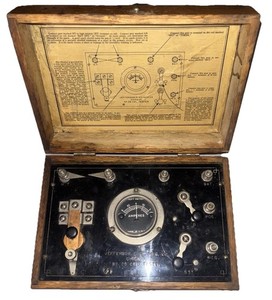 Antique Jefferson Electric No 25 Coil Tester Chicago Ignition Tester Model T Era