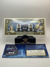 SPACEX F9 & Dragon Rocket Spacecraft NASA astronauts May 30, 2020 U.S. $2 Bill 