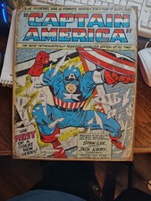 Captain America Comic Cover' Tin Sign Reproductionand A Spider Man Lunch Kit
