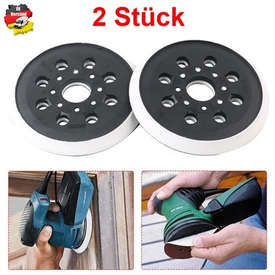 2X Klett-Schleifteller für Bosch 125 mm, GEX 125-1 AE, PEX 220 A, PEX 220 AE DE