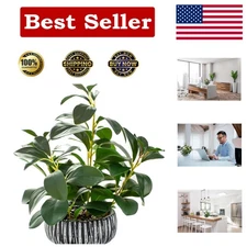 Maintenance-Free 12.8" Faux Fiddle Leaf Fig for Home, Office & Gift Giving