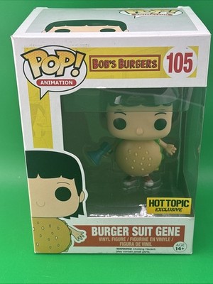 Funko Pop Cartoons! Bob's Burgers Burger Suit Gene #105 C044