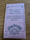 Vintage Cabbage Patch Kid 1980s tri ang  girls birth certificate