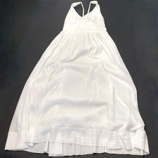 Anthropologie Saturday Sunday Dress Elina Womens S Maxi White Cotton Gauze