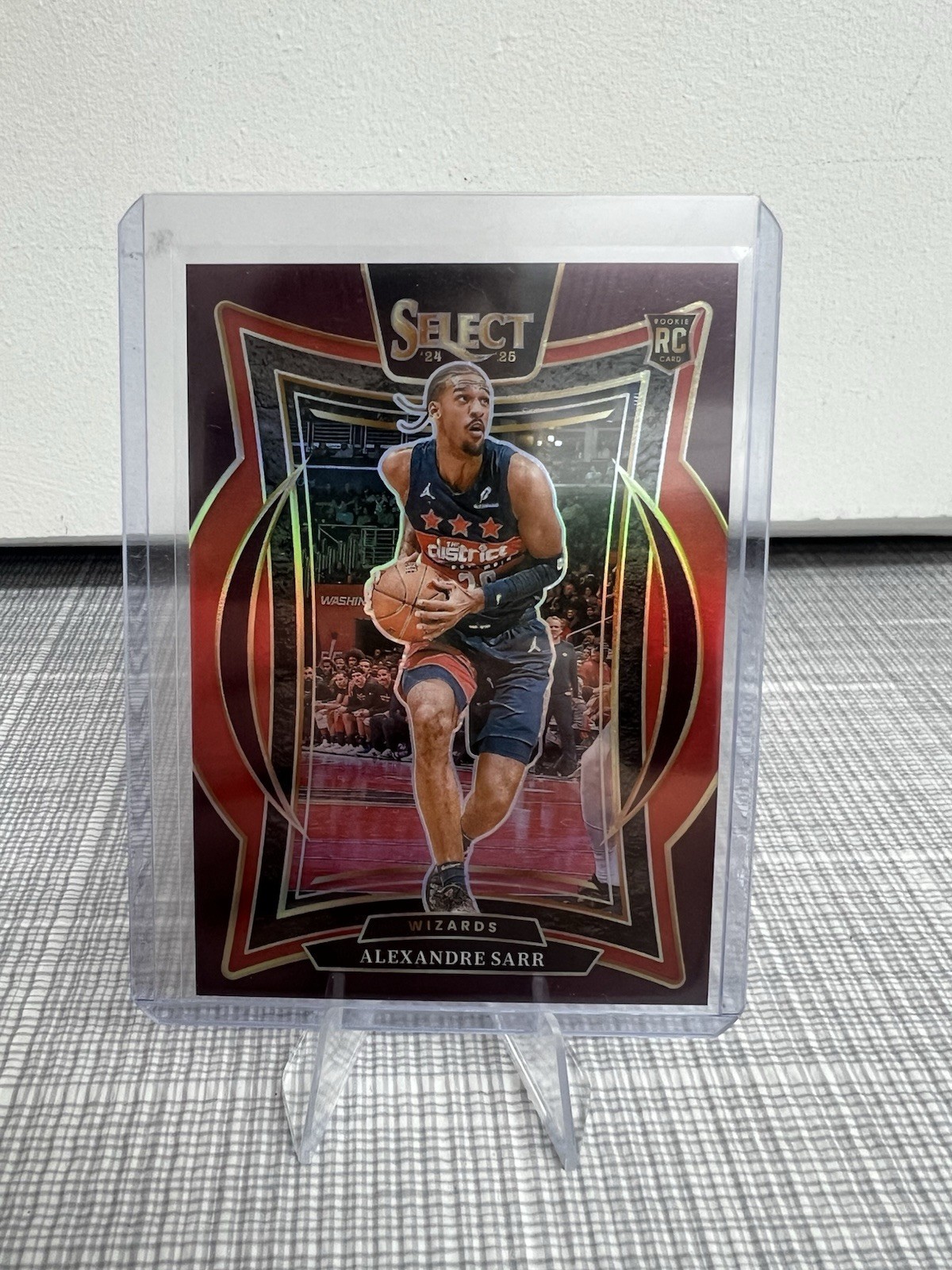 2024-25 Panini Select Concourse Alexandre Sarr #73 Maroon Prizm /175 (RC)