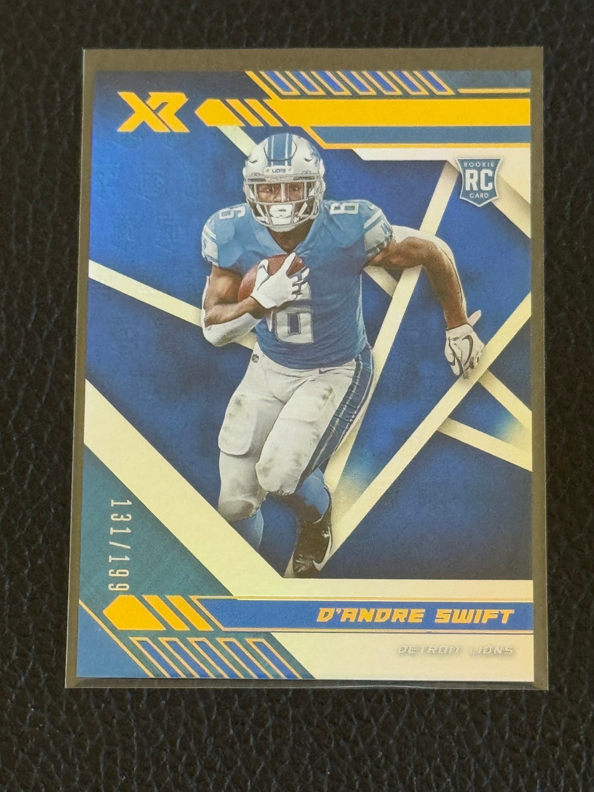 2020 Panini XR - Rookie D'Andre Swift #109 Blue /199 (RC)