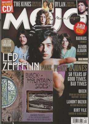 MOJO DEC 2018  ~LED ZEP/KINKS/DYLAN/BAUHAUS/DAMON ALBARN/QUEEN/STEREOLAB/FREE CD