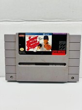 Super Bases Loaded Basball Game Ryne Sandberg Super Nintendo SNES Tested Works
