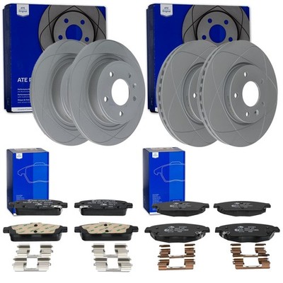 ATE PowerDisc BREMSSCHEIBEN + BELÄGE  passend für OPEL ASTRA J + ZAFIRA C TOURER