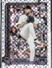 2025 Topps Chrome Update Carson Palmquist Rookie X-Fractor #USC173 Rockies