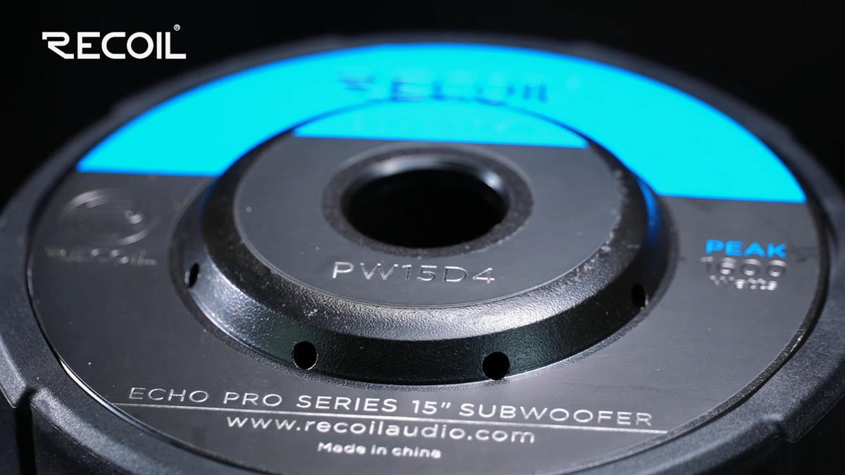 Recoil Subwoofer PW15D4 Echo Pro 15 Inch 1,600 Watts Power Dual 4