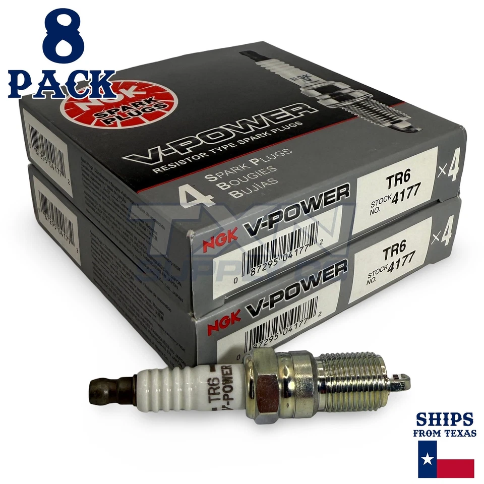 8 Pack NGK V-Power Spark Plugs 1996-2005 for Ford Crown Victoria V8 4.6L - Image 2 of 3