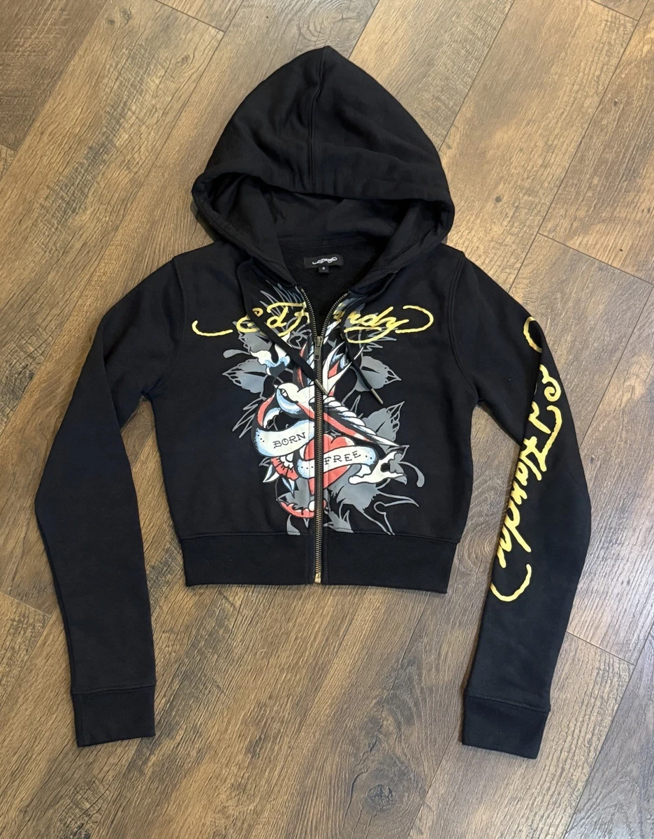 Ed Hardy Juniors Black Hoodies & Sweatshirts for Women for sale | eBay