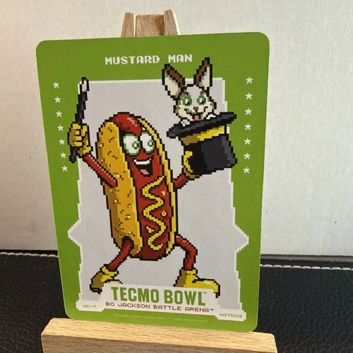 Mustard Man - Hot Dog Card 2026 Bo Jackson Battle Arena TECMO BOWL #HD-7