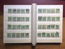 Australia Used KGV Stamps in an old album. Heavy postmarks (9000)