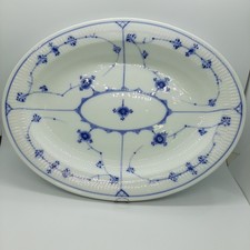 Royal Copenhagen Blue Fluted Plain Platter 13 3/4" Denmark 1898-1923 98