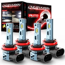 Faros LED H11+H11 Bombillas de luces altas/bajas 4X For Nissan Altima 2007-2018