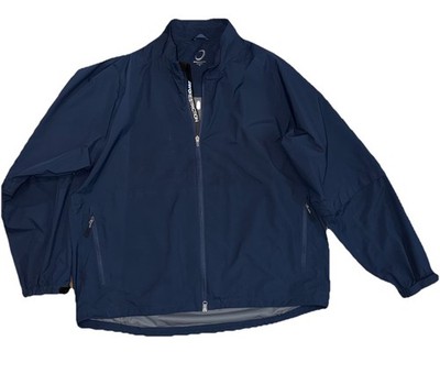 Zero Restriction Windbreaker Men s Size XXL Lightweight Golf Jacket Blue 