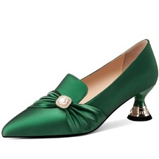 Fashion Women Pointed Toe Pumps Thick High Heels Work Office Shoes Footwear