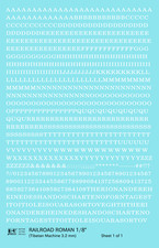 K4 HO Scale Water Slide Decals White 1/8 Inch Railroad Roman Letter Alphabet