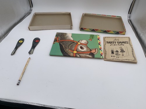 Vintage 1952 WHITMAN party fun donkey party pin the tail (No. 5352:49) - Picture 6 of 10