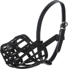 Leather Brothers Italian Basket Dog Muzzle, Adjustable Secure Fit, Comfortable D