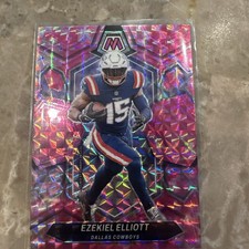 Ezekiel Elliott 2024 Panini Mosaic Mosaic Camo Pink Prizm #58