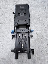 Supfoto V-Mount Battery Plate 15mm Rod Camera Rig Power Distribution Mount