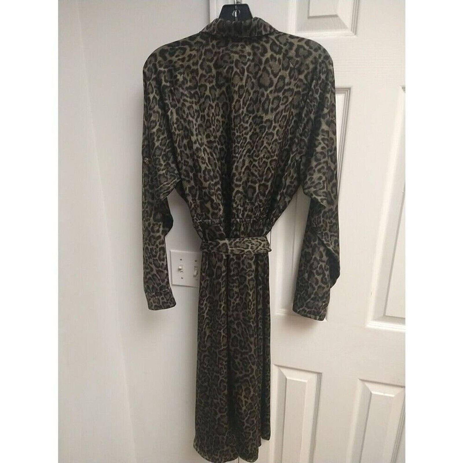 Michael Kors Leopard Button-down Collared dress g… - image 5
