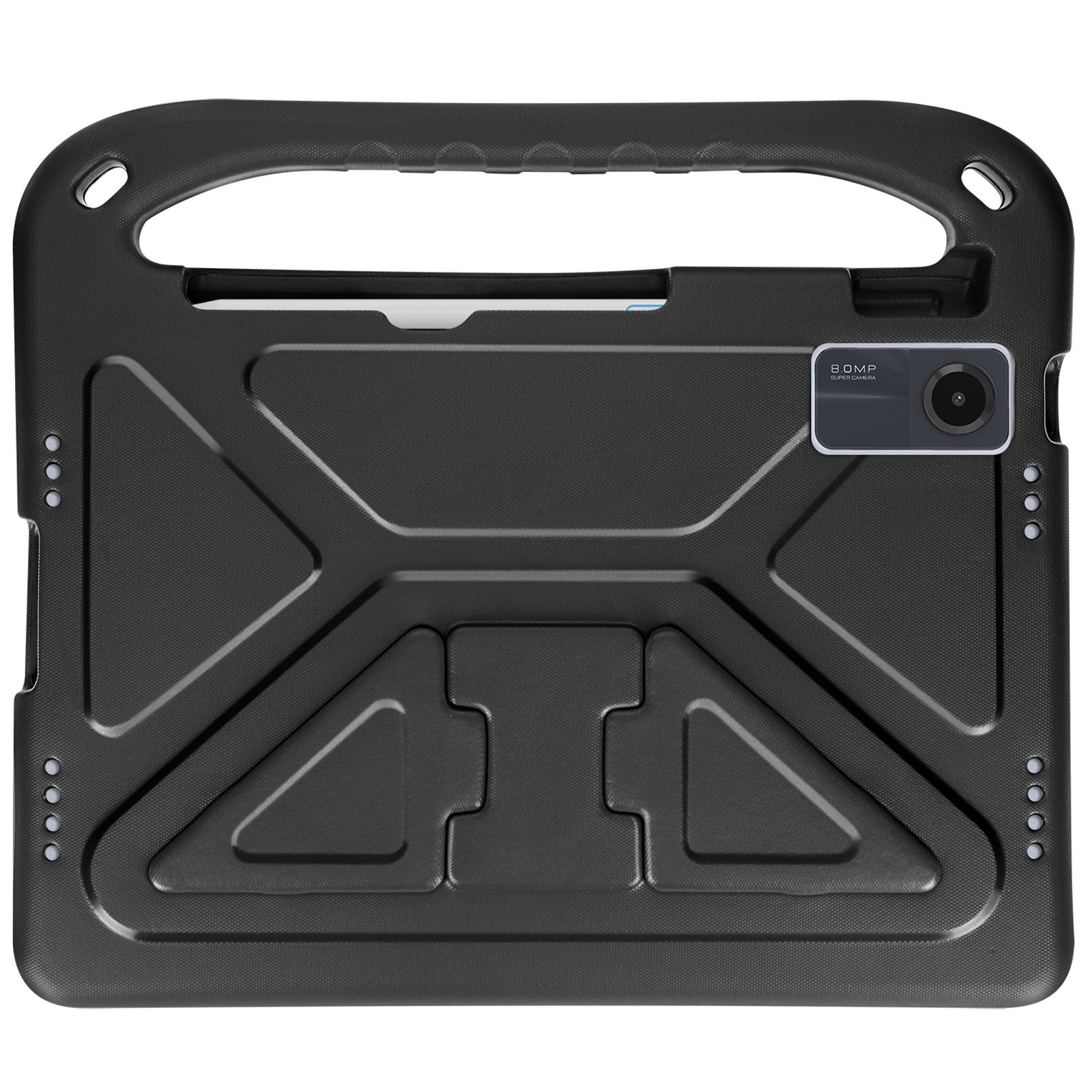 Coque Redmi Pad SE Avizar avec poignée et support ajustable noire - 2