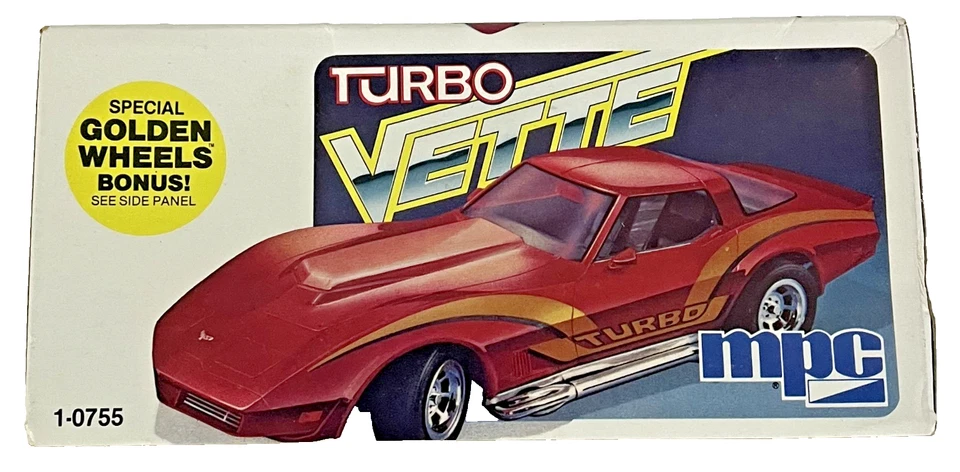 MPC Turbo Vette Corvette Car Model Kit Vintage Big 1:20 Scale 1979 - Image 3 of 4