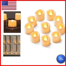 Homemory 12-Pack Flameless Tea Lights Candles Battery Operated 200 Hours