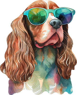 Adesivo Auto Cocker Spaniel 15 Cm - Riflettente Nero 3D Strappato - Decorazione Auto In PVC Impermeabile Per Amanti Degli Animali - 4