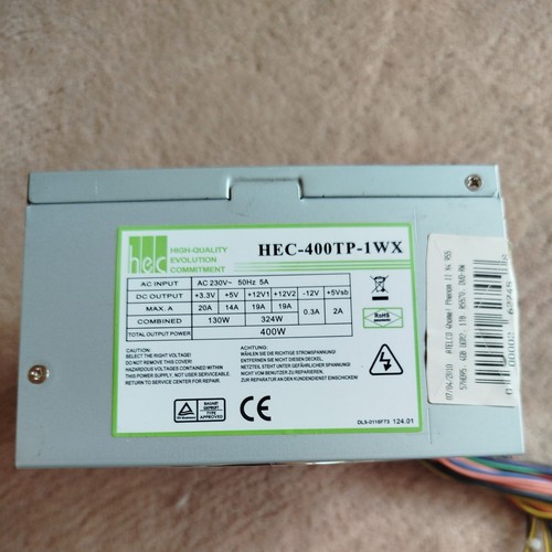 HEC HEC-400TP-1WX 400 Watt ATX PC Computer Netzteil SATA Molex Floppy* nt1696