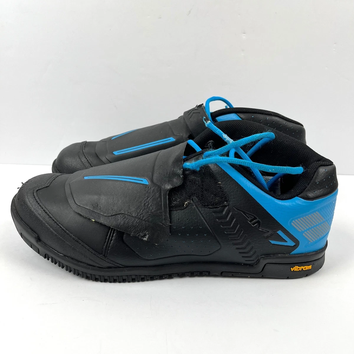 Shimano SH-MT33L Mens Mountain Bike Shoes Black Blue SPD EU 46 US 11.2 MTB Shimano Lace Up Cycling Shoes for Men for sale | eBay main image 3