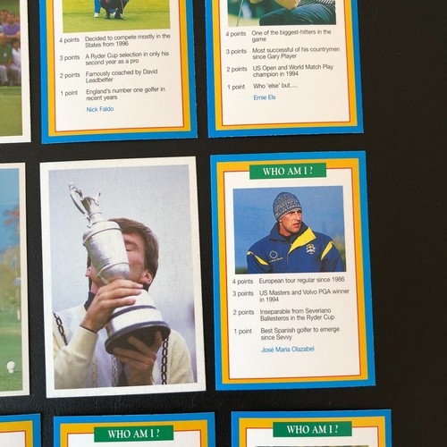 Bernhard Langer A Question of Sport 18 Card Lot Nick Faldo Tom Watson And More - 第 5/18 張圖片