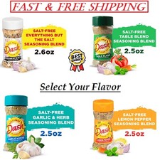New - Dash Salt-Free Seasoning Blend, 2.6 Ounce,  Select Your Flavor  Size 