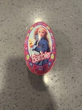 Empty Mattel Vintage Barbie Russell Stover Candies Metal Egg 1996 Free Shipping
