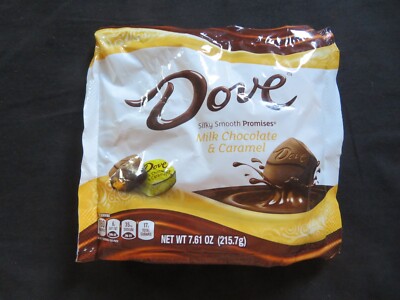 (1) Bag Of Dove Silky Smooth Promises Milk Chocolate & Caramel 7.61 Oz !