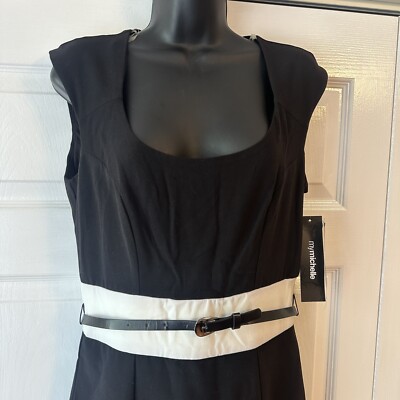 Robe My Michelle Noir Et Blanc Taille XL - Occasion Très Bon état - Dos Et Devant Décorés