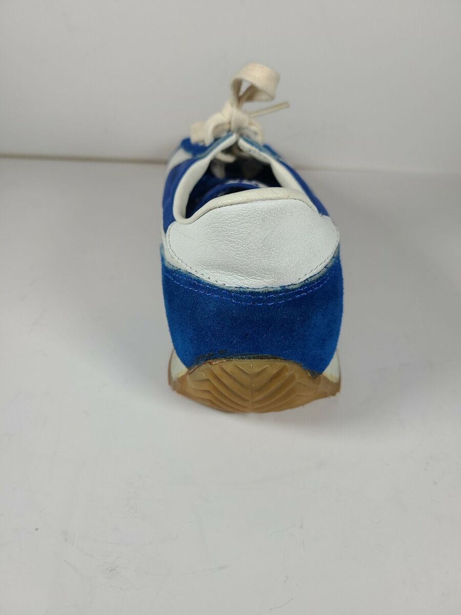 VINTAGE SEARS THE WINNER II Dark Blue White Tan NYLON SUEDE VINTAGE SEARS THE WINNER II Dark Blue White Tan NYLON SUEDE