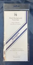 Showgard Stamp Black Mounts size 70 FREE USA SHIPPING 264 mm by 70 mm 10 strips